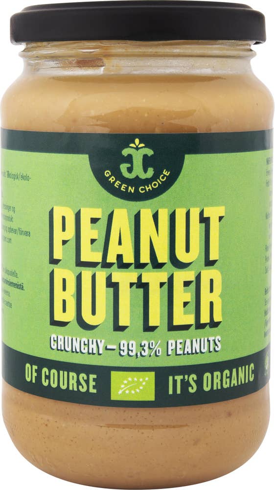 Green Choice Jordnötssmör Crunchy 350g Green Choice