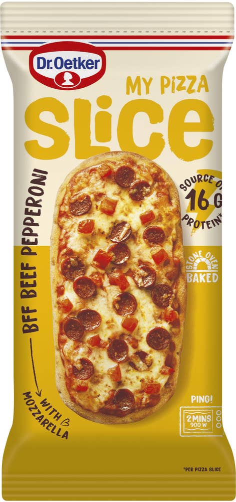 Dr. Oetker Pizza Slice Beef & Pepperoni Fryst