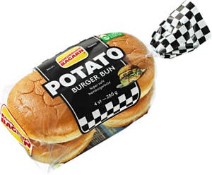 Korvbrödsbagarn Potato Burger Bun 4-p