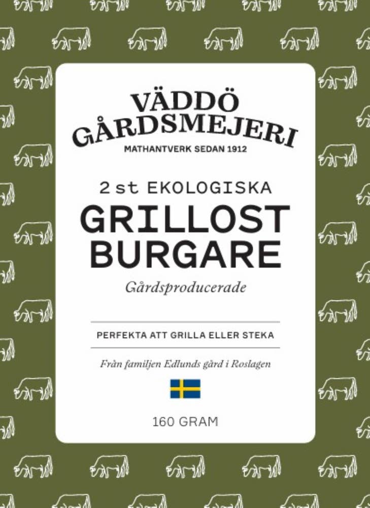 Väddö Gårdsmejeri Väddö Grillostburgare EKO/KRAV
