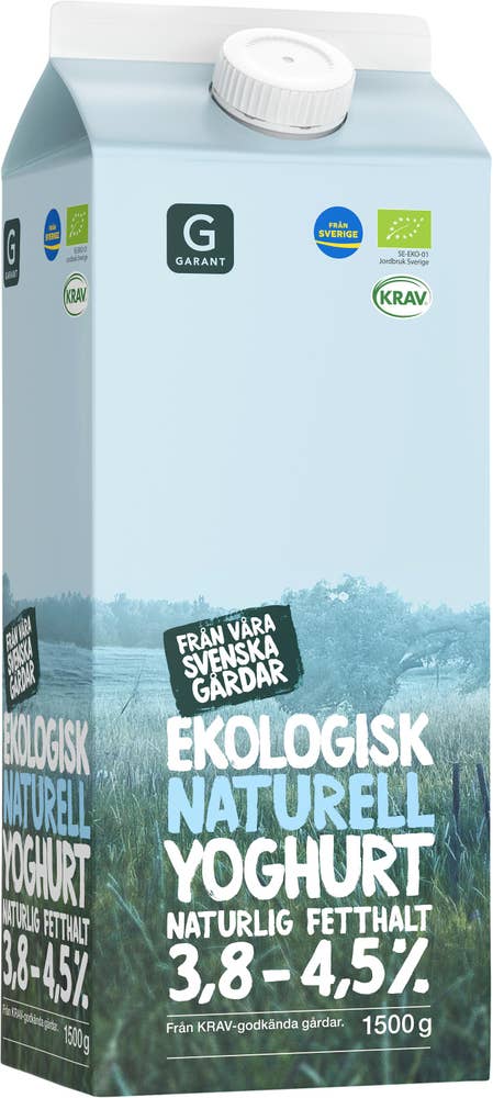 Garant Eko Yoghurt Naturell 3.8-4.5% KRAV
