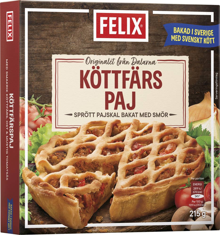 Felix Köttfärspaj Fryst