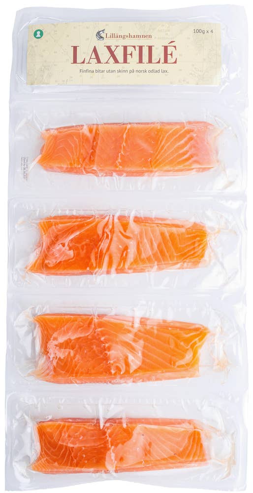 Lillängshamnen Laxfilé Fryst 4x100g
