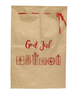 Hedlundgruppen Julklappssäck Konstgjord Jute 65x95cm