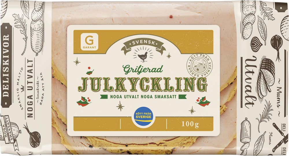 Garant Griljerad Julkyckling Skivad