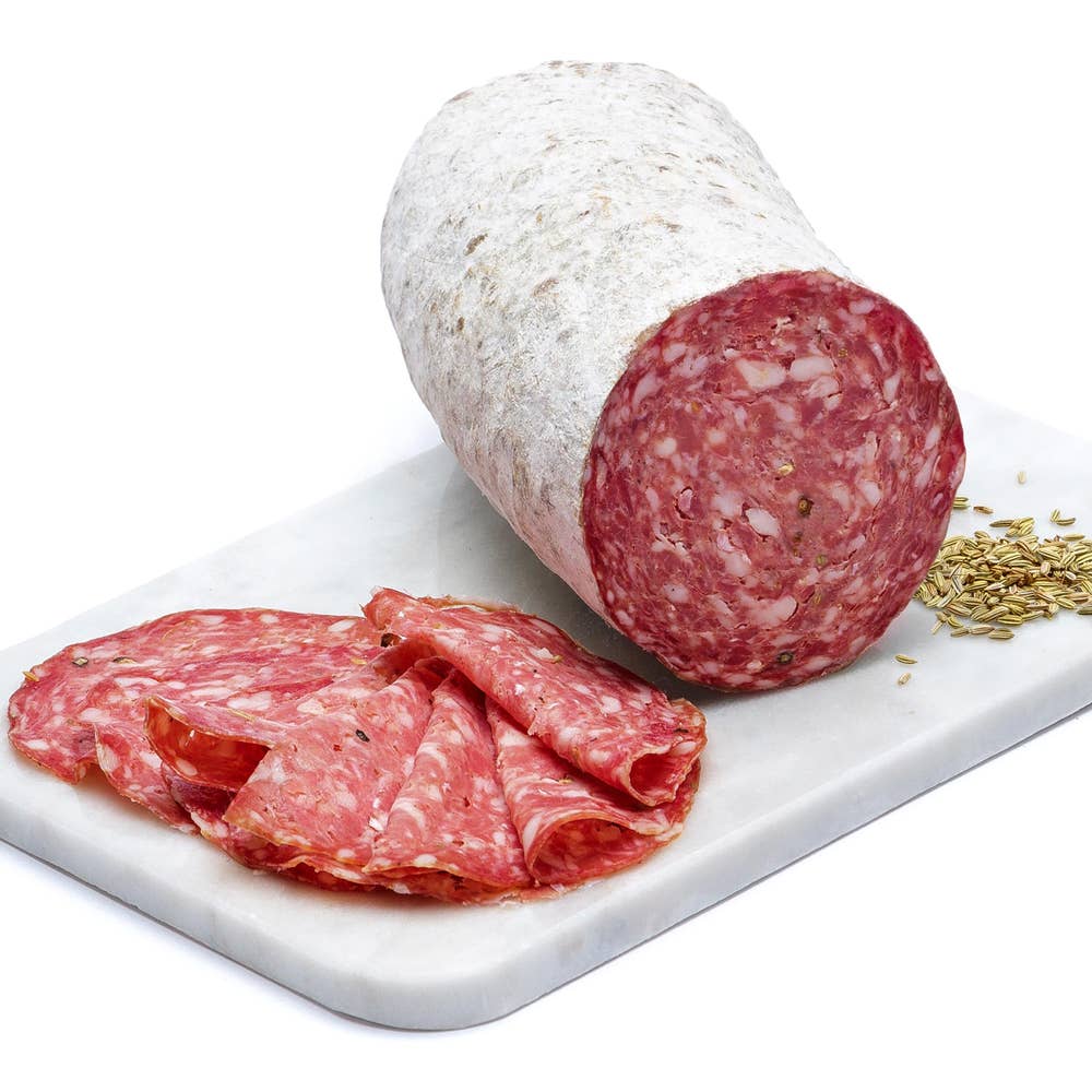 Johan i Hallen & Bergfalk Fänkålssalami Skivad