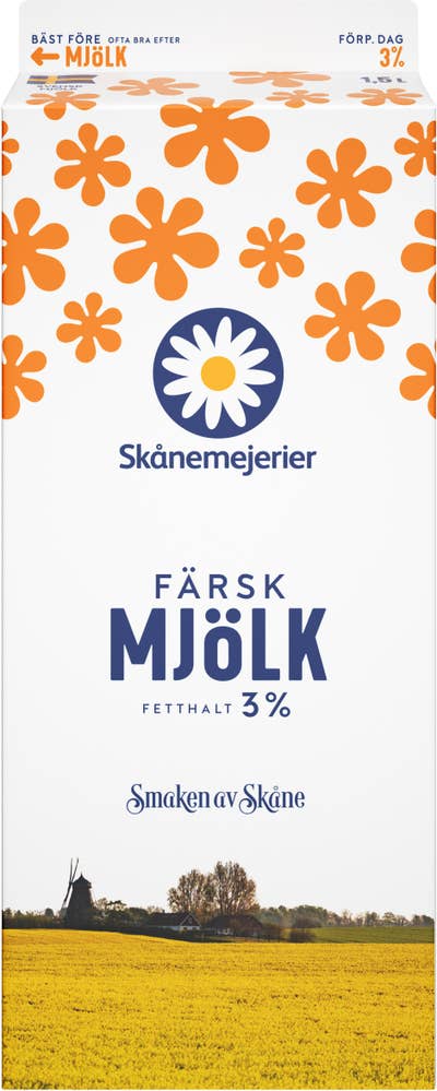 Skånemejerier Färsk Mjölk 3%