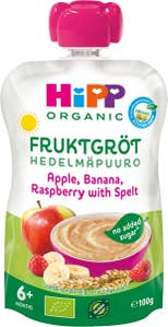 Hipp Fruktgröt Äpple, Banan & Hallon 6M EKO