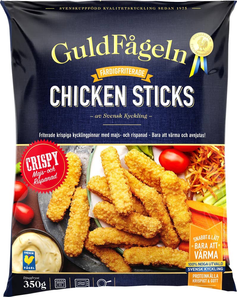 Guldfågeln Chicken Sticks Crispy Fryst