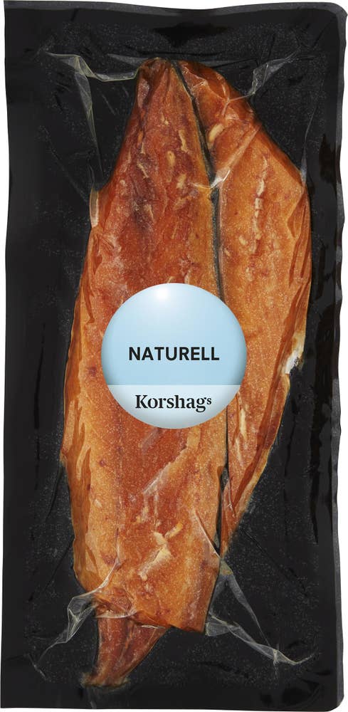 Korshags Varmrökt Makrillfilé Naturell 2-p