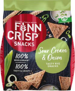 Finn Crisp Snacks Sourcream & Onion