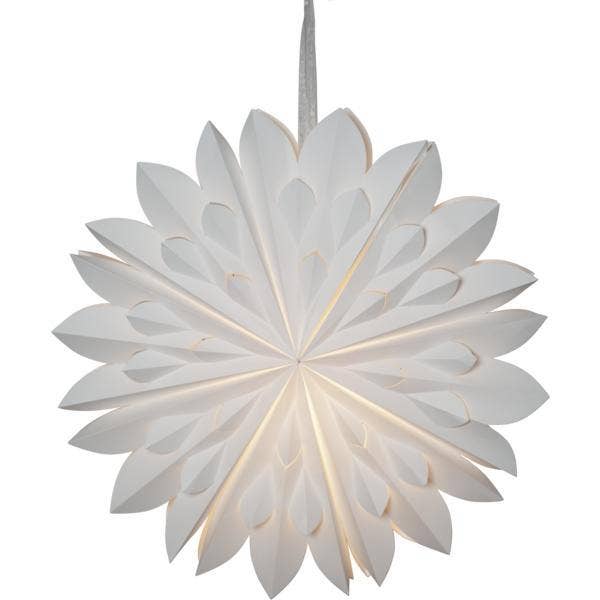 Star Trading Pappersstjärna Clipp Vit 60cm