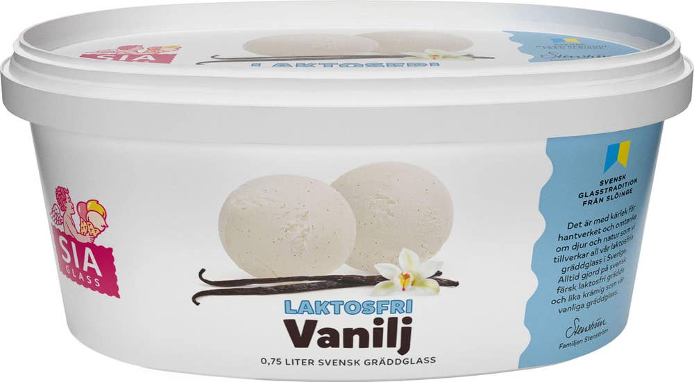 SIA Glass Gräddglass Vanilj Laktosfri