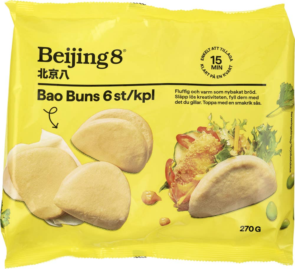 Beijing8 Bao Buns Fryst 6-p