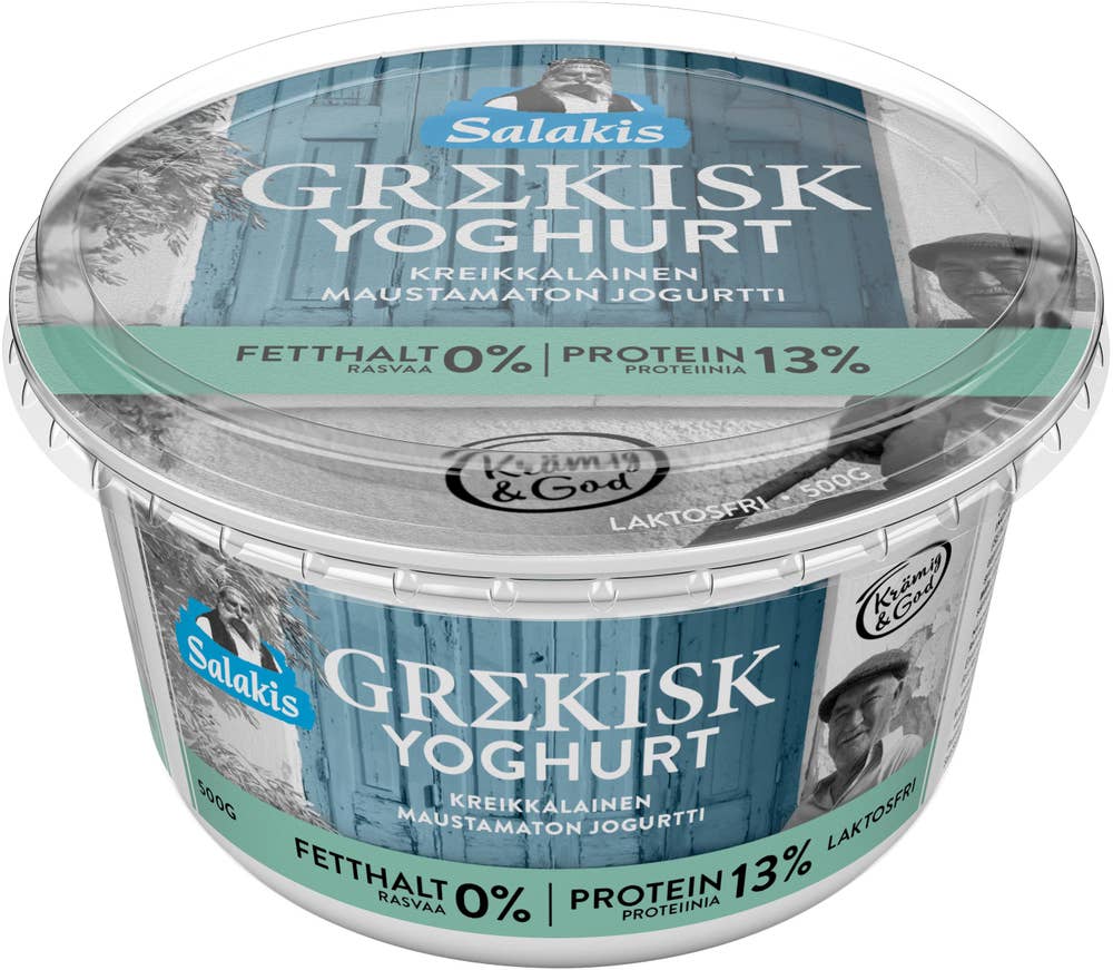 Salakis Grekisk Yoghurt 0% Laktosfri
