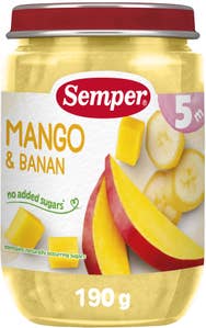 Semper Puré Mango & Banan +5M