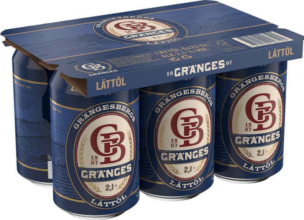 Grängesberg Lättöl 2,1% 6x33cl