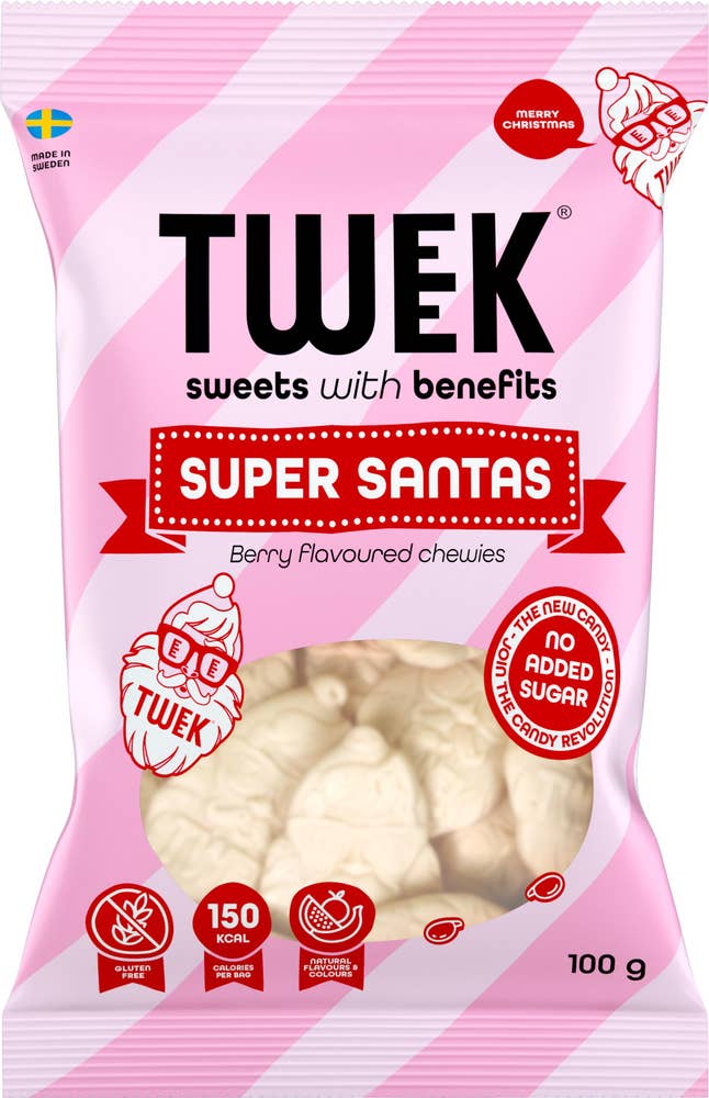 Tweek Godis Super Santa Utan Tillsatt Socker