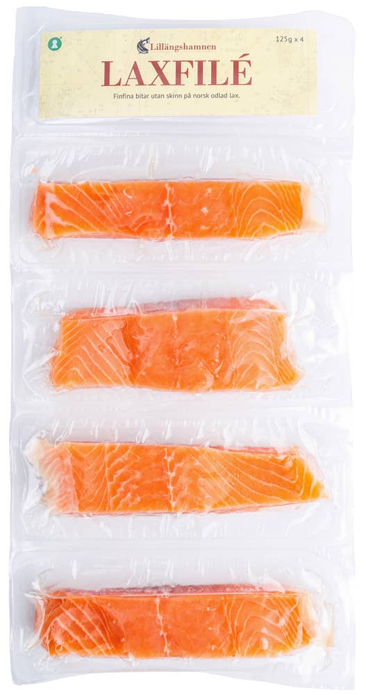 Lillängshamnen Laxfilé Fryst 4x125g
