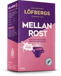 Löfbergs Bryggkaffe Mellanrost Perfekt med mjölk