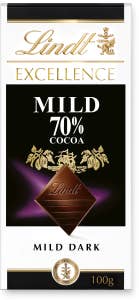 Lindt Excellence Mörk Chokladkaka Mild 70%