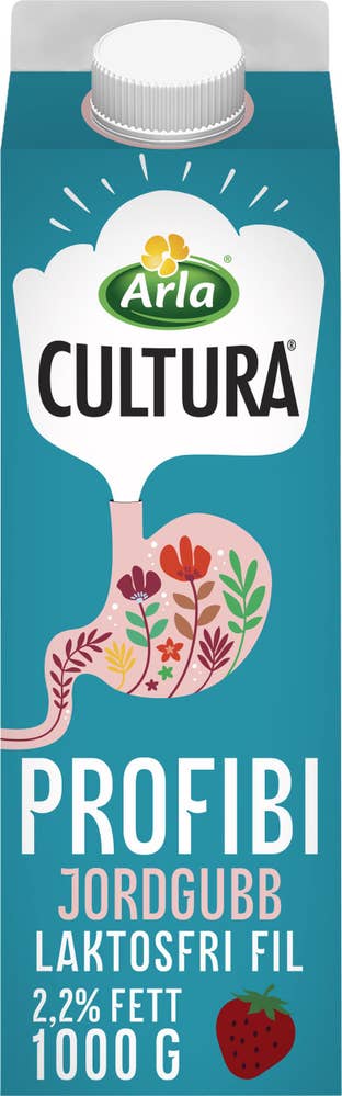 Arla® Cultura® Profibi Filmjölk Jordgubb Laktosfri 2.2%