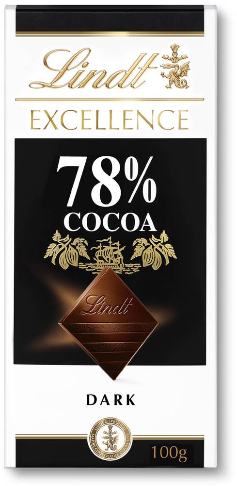 Lindt Excellence Mörk Chokladkaka 78%