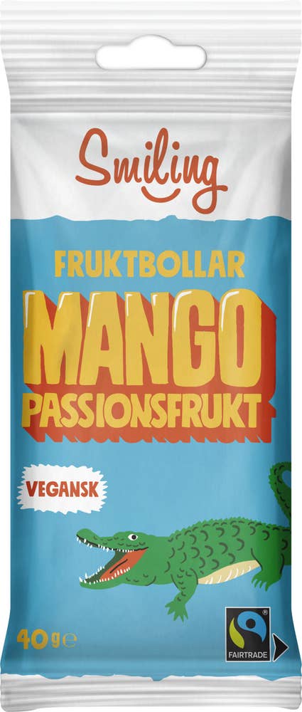 Smiling Fruktbollar Mango & Passionsfrukt Fairtrade