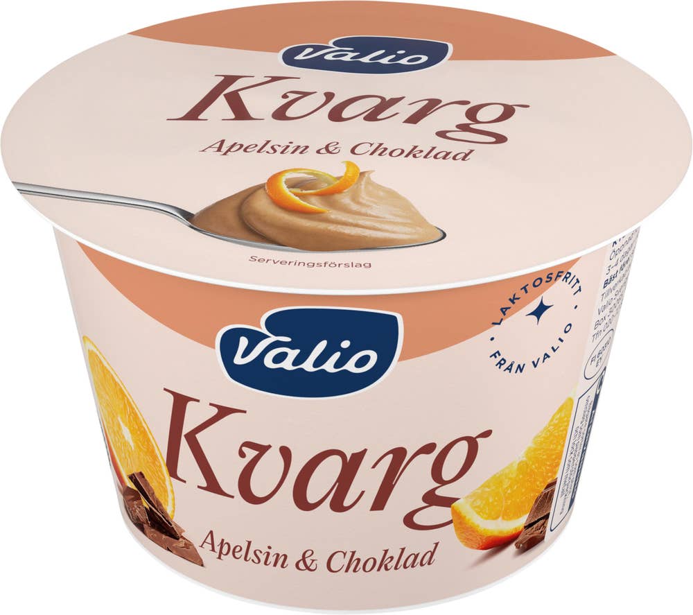 Valio Kvarg Apelsin & Choklad Laktosfri 8%