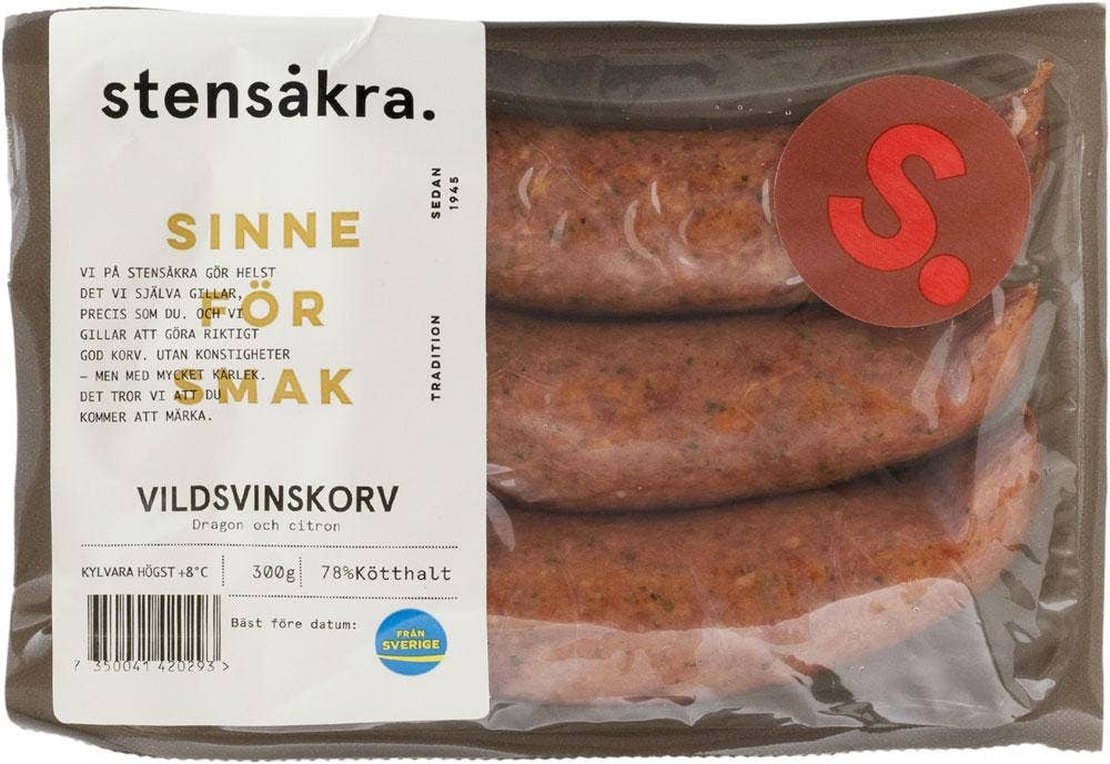 Stensåkra Vildsvinskorv