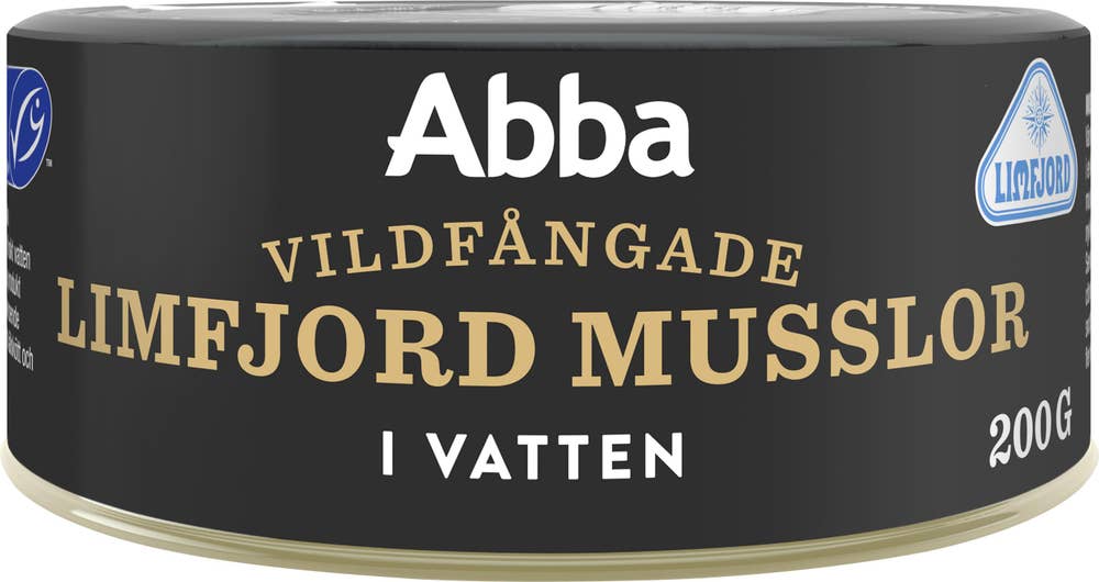 Abba Musslor i Vatten Vildfångade Limfjord