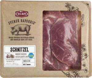Scan Schnitzel av Bog Rapsgris ca 450g
