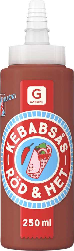Garant Kebabsås Röd Stark