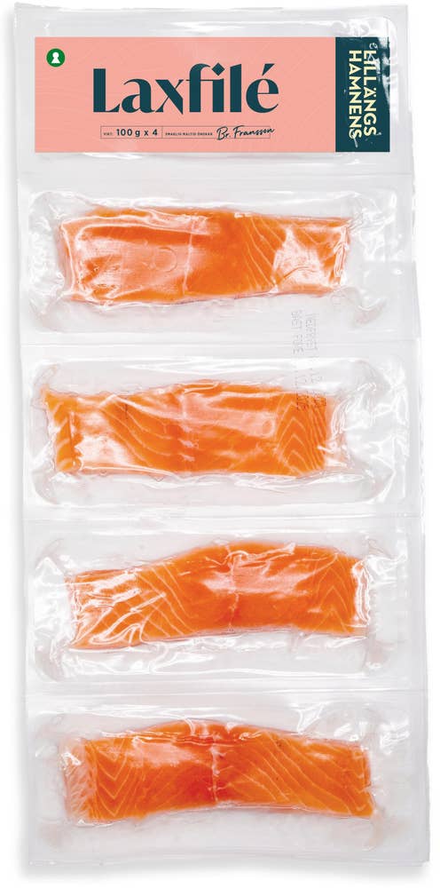 Lillängshamnen Laxfilé Fryst 4x100g