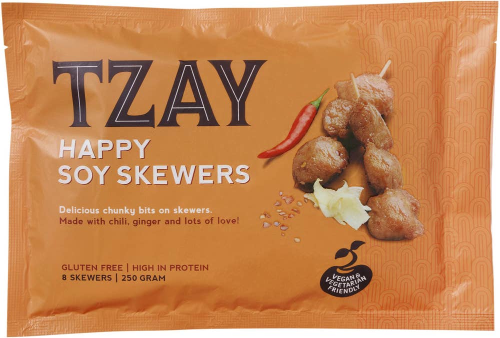 Tzay Happy Soy Skewers Fryst Tzay