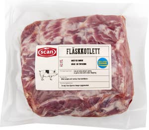 Scan Fläskkotlett i Bit Benfri