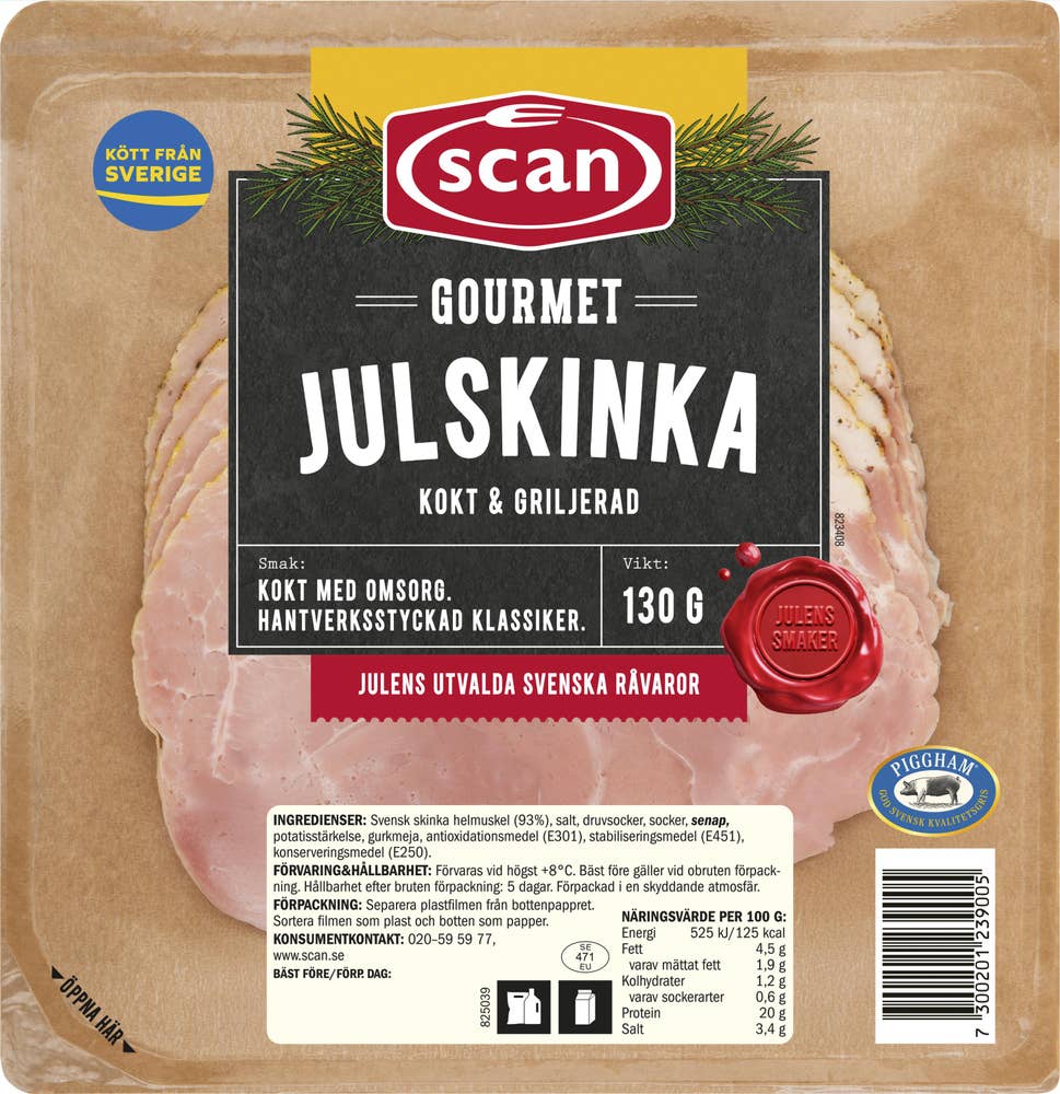 Scan Julskinka Gourmet Skivad