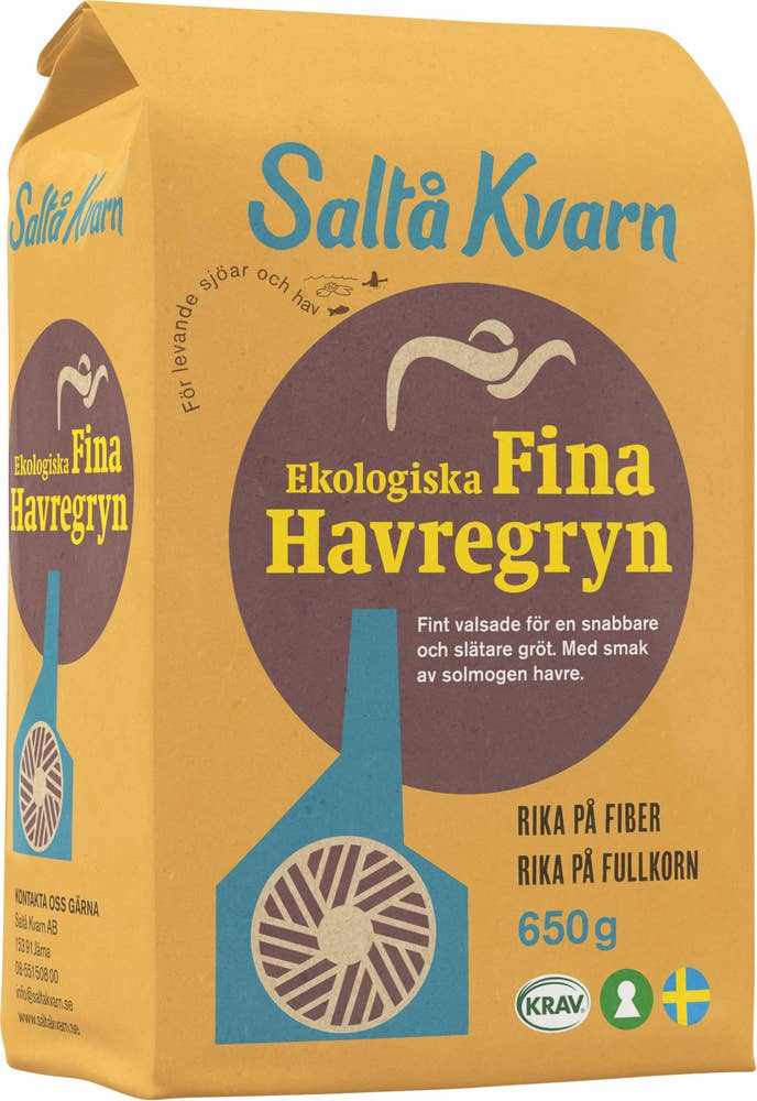 Saltå Kvarn Fina Havregryn KRAV