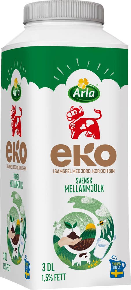 Arla Ko® Mellanmjölk 1,5% EKO/KRAV