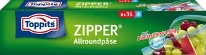 Toppits Plastpåse Zipper 3L