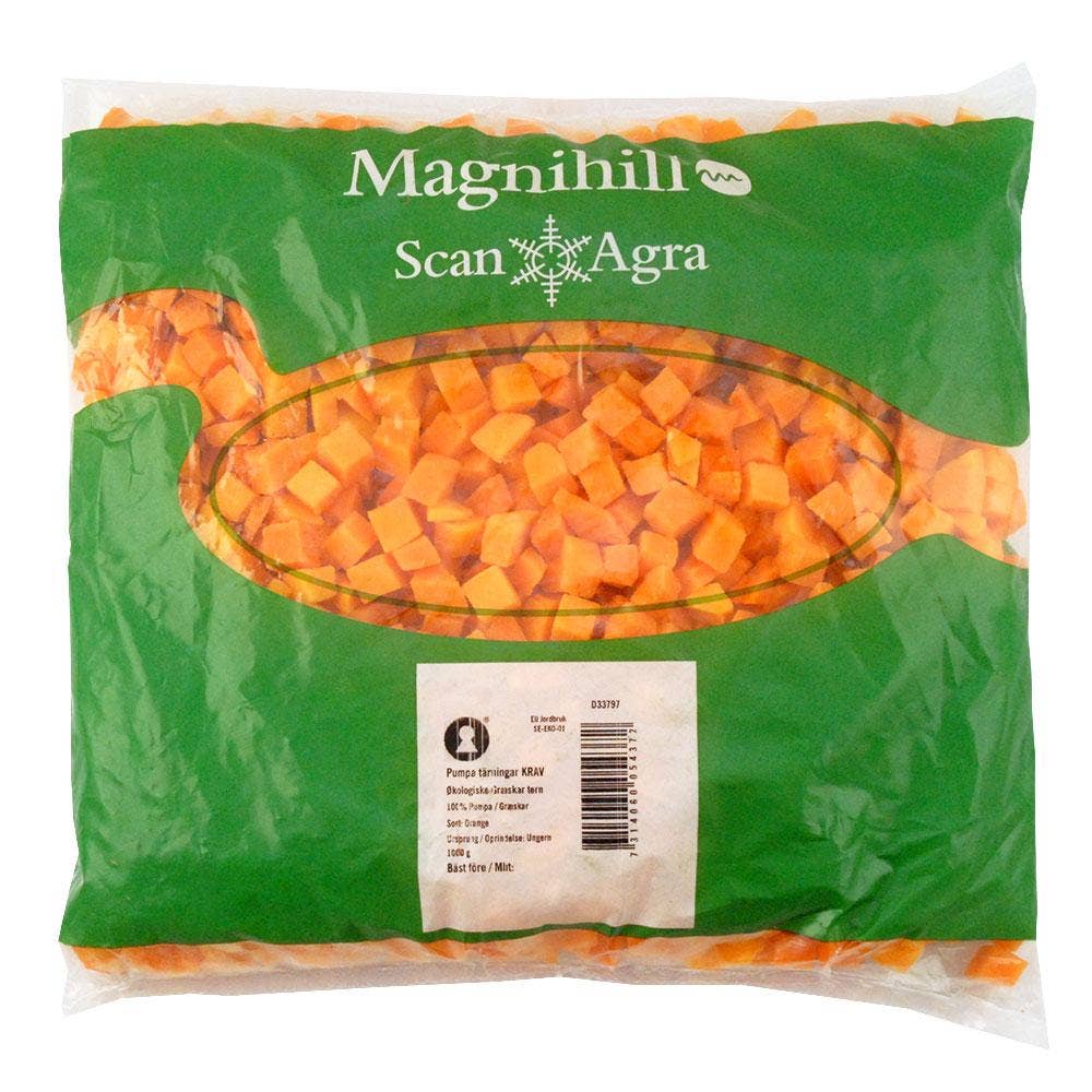 Magnihill Pumpa Tärningar Frysta EKO/KRAV