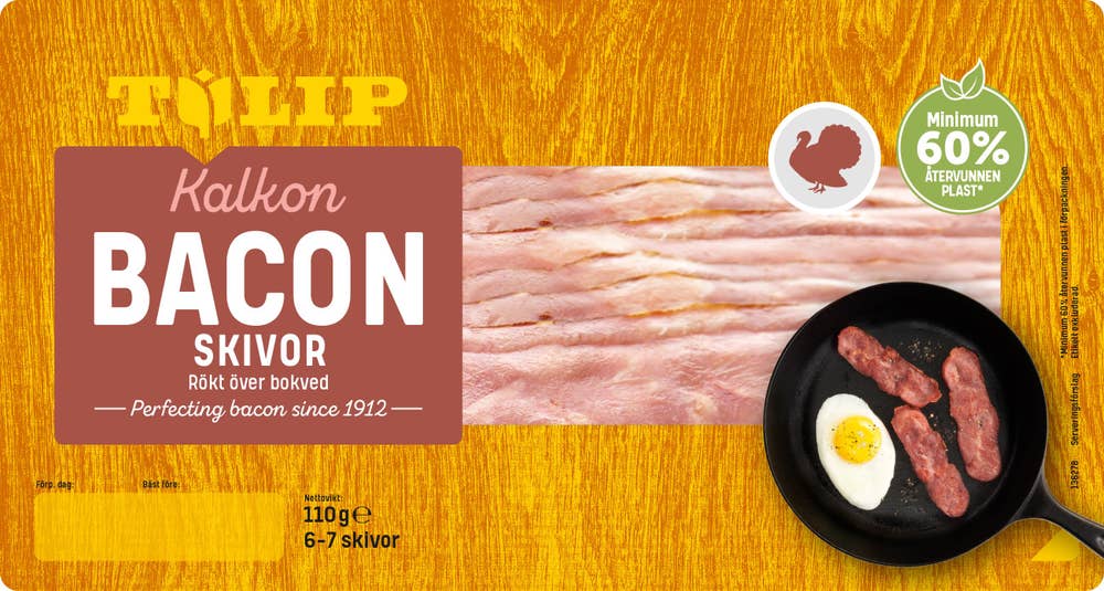 Tulip Kalkonbacon Skivor