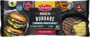 Scan Högrevshamburgare Fryst