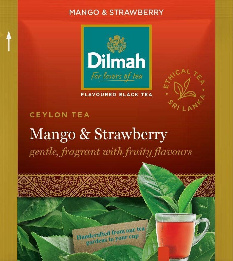 Dilmah Svart Te Mango & Jordgubb