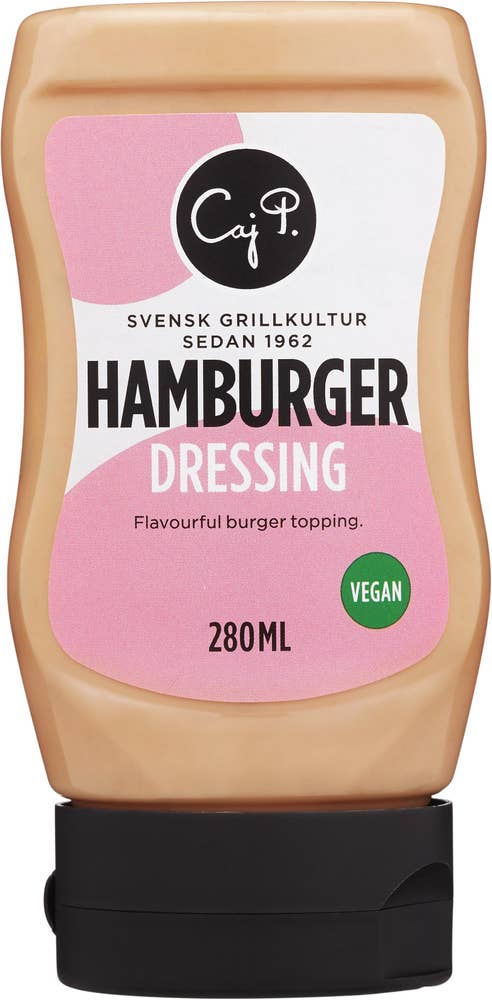 Caj P Hamburgerdressing Vegansk 280ml Caj P