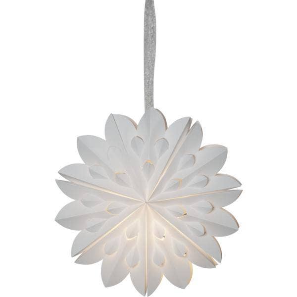 Star Trading Pappersstjärna Clipp Vit 40cm