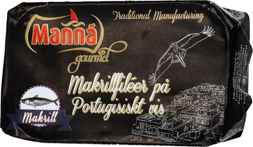 Manná Gourmet Makrillfiléer på Portugisiskt Vis