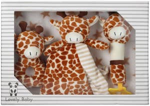 Carlo Baby Set Fleecefilt & Gosedjur Giraff