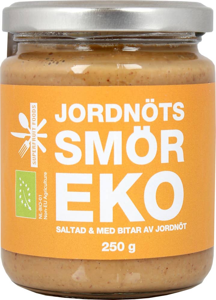 Superfruit Foods Jordnötssmör Crunchy Saltad EKO