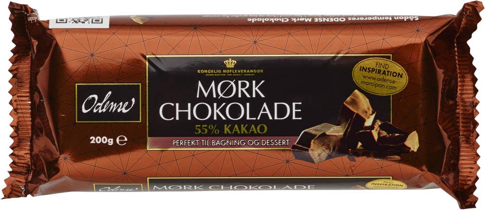 Odense Blockchoklad Mörk 55%